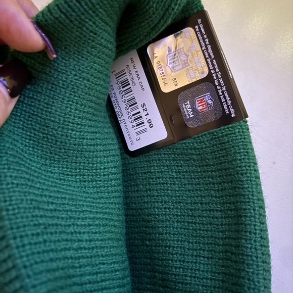 New Era Green and Gray Jets Beanie BRAND NEW !! - Picture 4 of 5